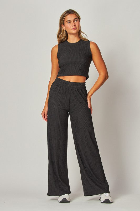 The Valencia Ribbed Set – Black