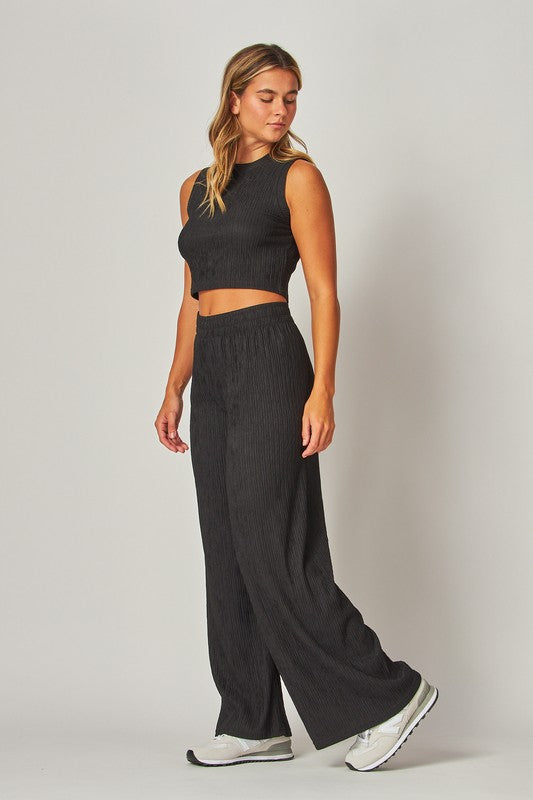 The Valencia Ribbed Set – Black