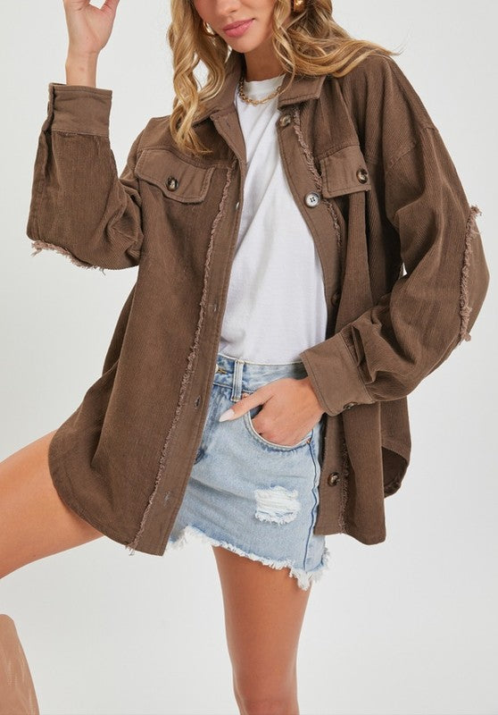 Corduroy Washed Shaket￼