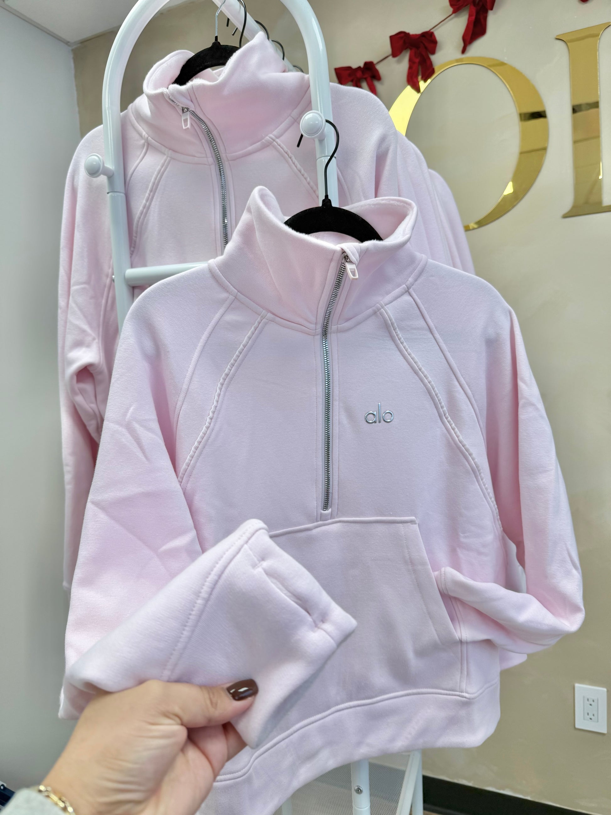 Blush Fleece Half Zip