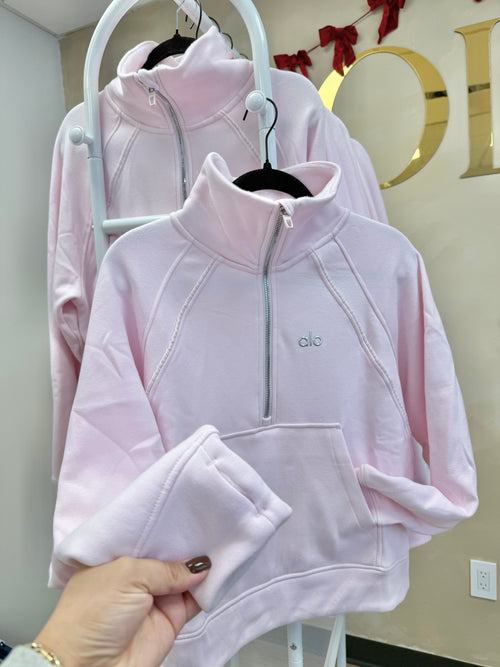 Blush Fleece Half Zip