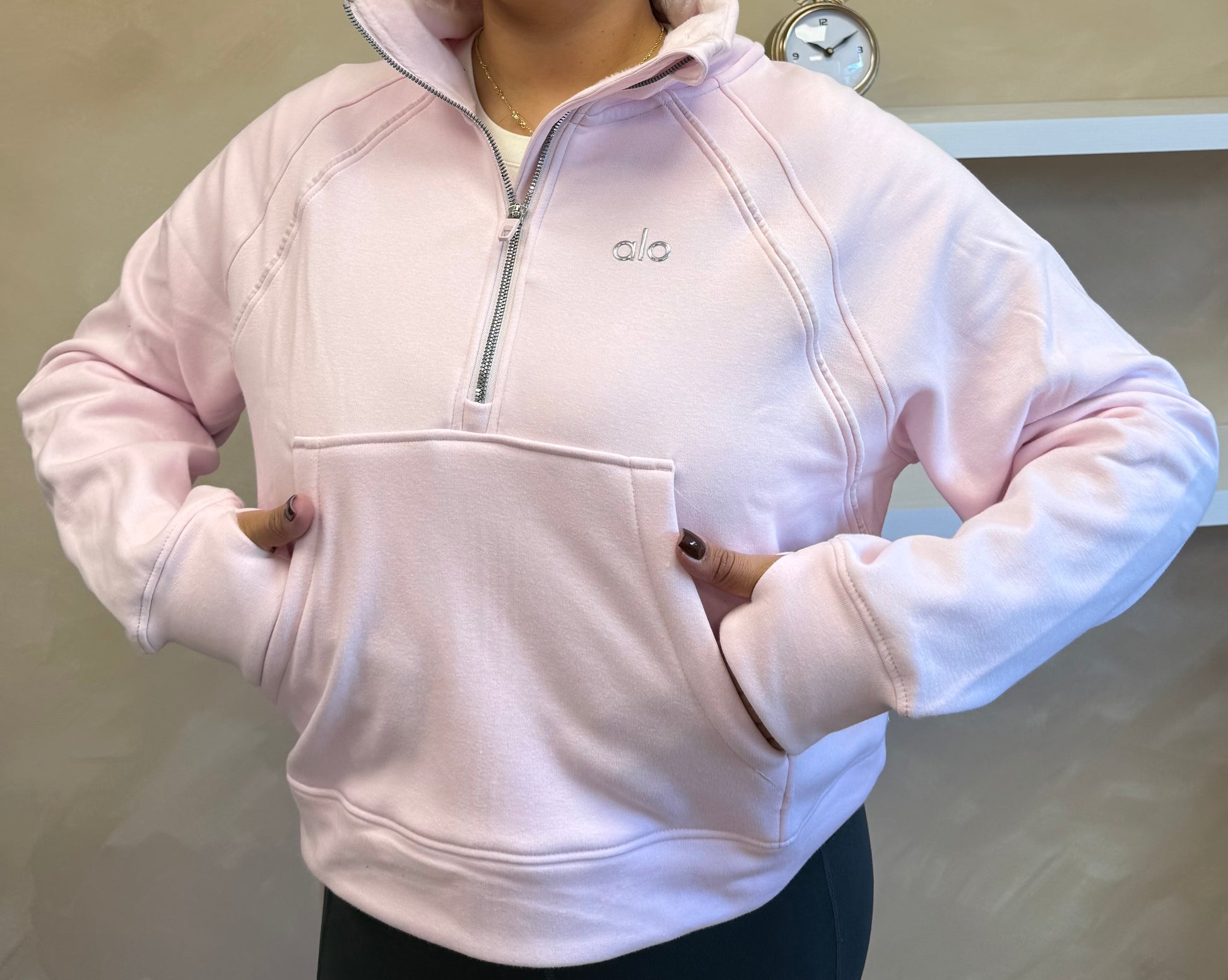 Blush Fleece Half Zip
