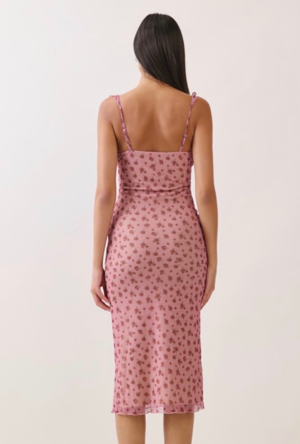Blushing Bloom Midi Dress